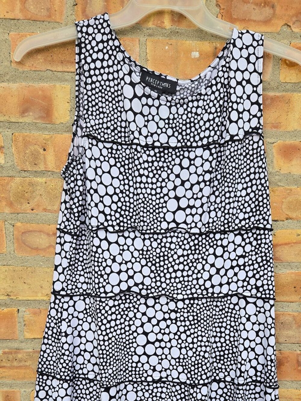 Black and White Tier Dress